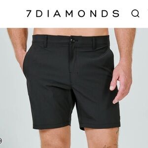 7 Diamonds black crossroads Shorts
